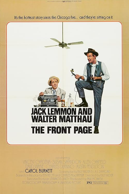 دانلود فیلم The Front Page 1974 ( صفحه اول ۱۹۷۴ )